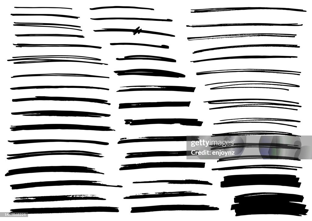 Sketchy dividing line doodles