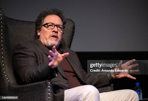 Actor and filmmaker Jon Favreau attends the Film Independent 2023 Directors Close-Up - Directing Frame by Frame with Guillermo del Toro and Mark...