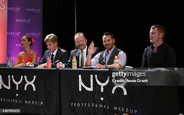 Toni Ko , Nils Johnson , Tim Lusher , Scott Barnes and Michael Cain attend the NYX Cosmetics FACE Awards at the Pasadena Convention Center on June...