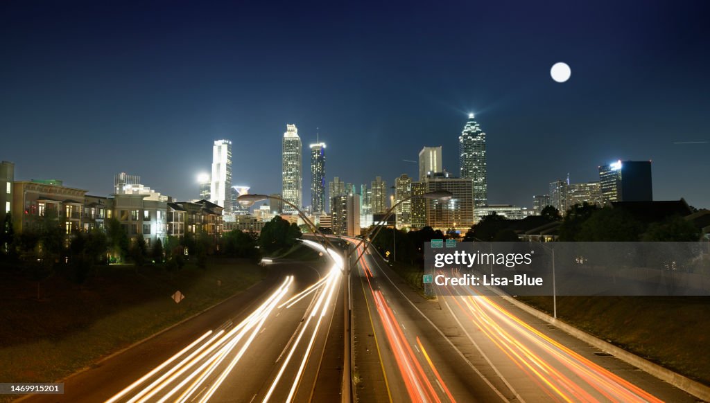 Atlanta Skyline at Night.