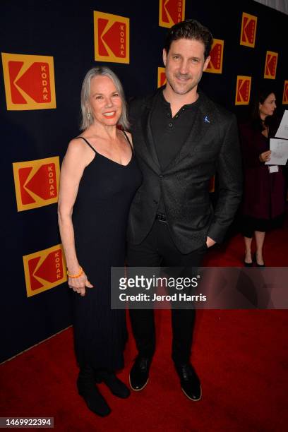 Barbara Hershey and J.T. Mollner attend the 2023 KODAK Film Awards at ASC Clubhouse on February 26, 2023 in Los Angeles, California.