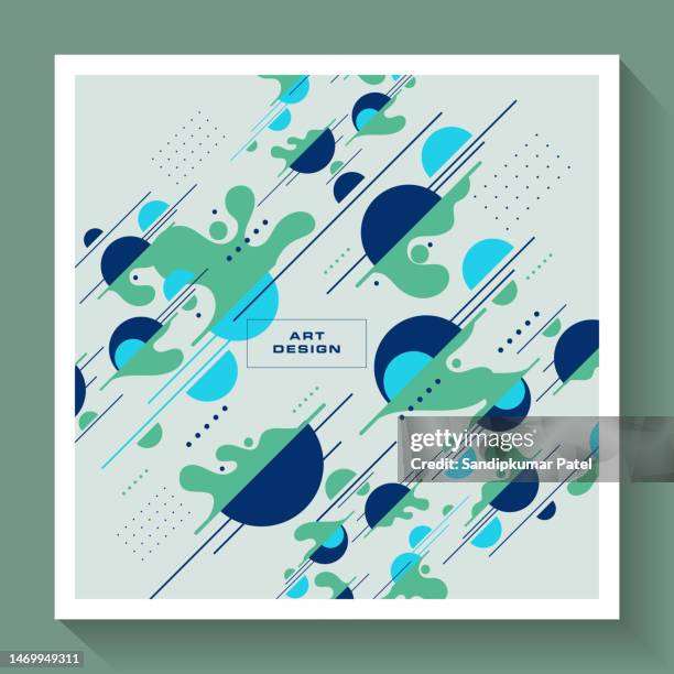 retro future abstract vector pattern - painted wall texture stock illustrations