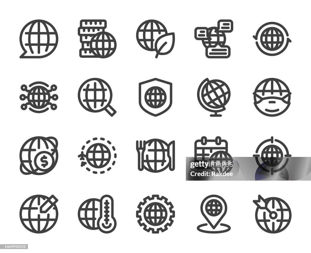 Globe - Bold Line Icons