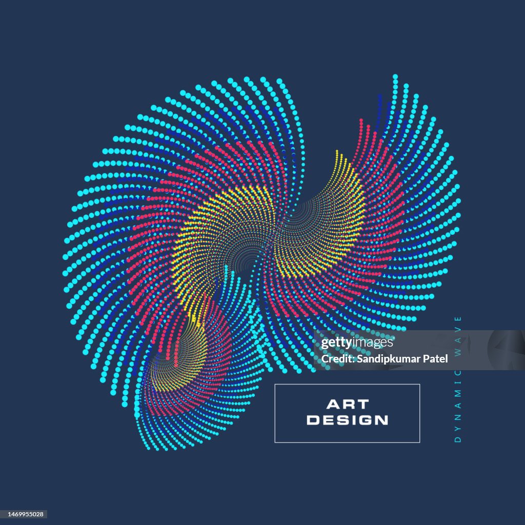 Dynamic Circle Pattern Dynamic Circle Shape Abstract Modern Graphic Element High-Res Vector ...