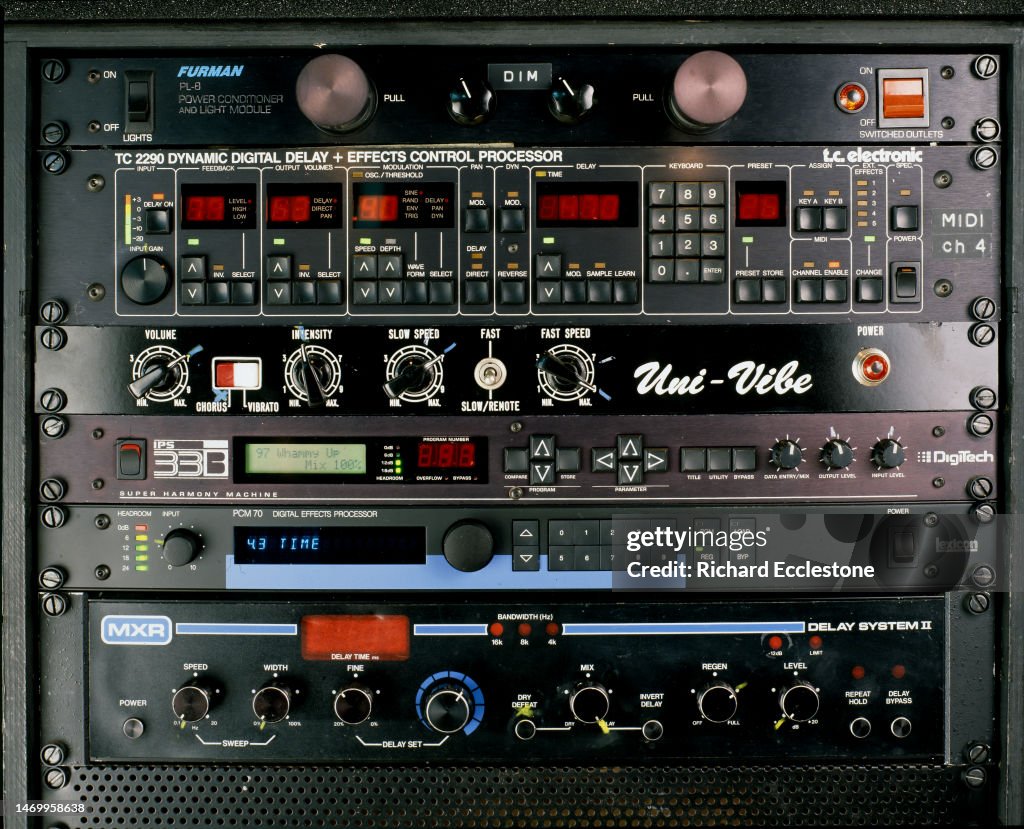 80s Rack Rig David Gilmour of Pink Floyd's guitar rig, outboard rack mounted ...
