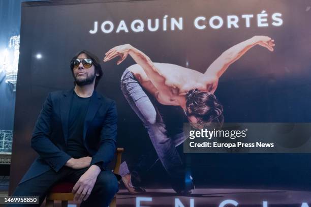 Flamenco dancer Joaquin Cortes during the presentation of his tour, 'Esencia', at the Teatro Real, on 27 February, 2023 in Madrid, Spain. Joaquin...