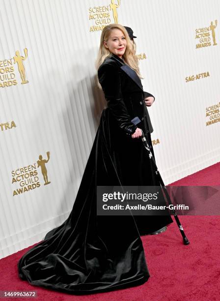 Christina Applegate attends the 29th Annual Screen Actors Guild Awards at Fairmont Century Plaza on February 26, 2023 in Los Angeles, California.