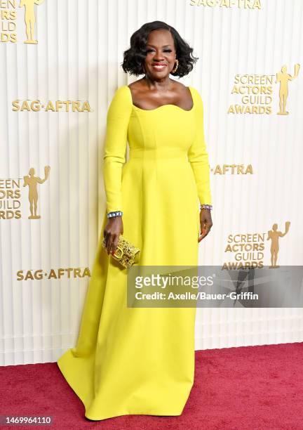 Viola Davis attends the 29th Annual Screen Actors Guild Awards at Fairmont Century Plaza on February 26, 2023 in Los Angeles, California.
