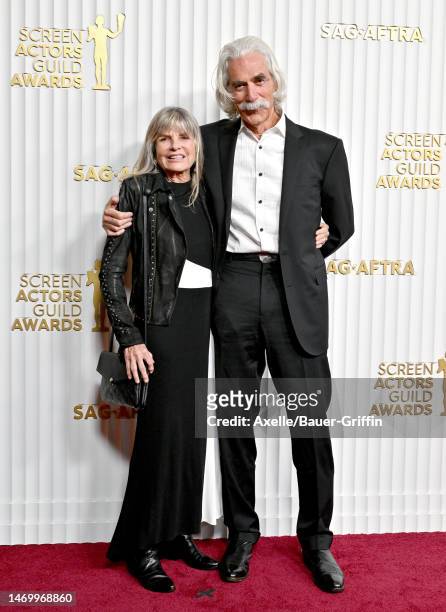 Katharine Ross and Sam Elliott attend the 29th Annual Screen Actors Guild Awards at Fairmont Century Plaza on February 26, 2023 in Los Angeles,...