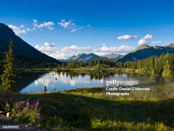 molas lake - silverton colorado foto e immagini stock