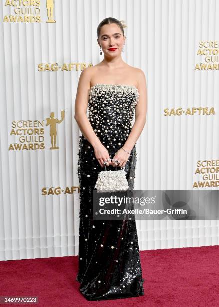 Haley Lu Richardson attends the 29th Annual Screen Actors Guild Awards at Fairmont Century Plaza on February 26, 2023 in Los Angeles, California.