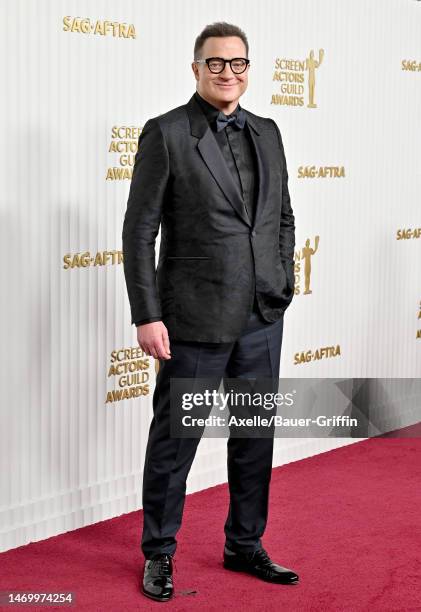 Brendan Fraser attends the 29th Annual Screen Actors Guild Awards at Fairmont Century Plaza on February 26, 2023 in Los Angeles, California.