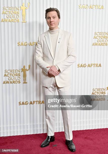 Paul Dano attends the 29th Annual Screen Actors Guild Awards at Fairmont Century Plaza on February 26, 2023 in Los Angeles, California.