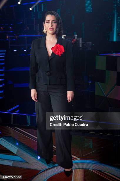 Spanish singer Ruth Lorenzo attends "Cover Night" photocall presented by RTVE on February 27, 2023 in Leganes, Spain.