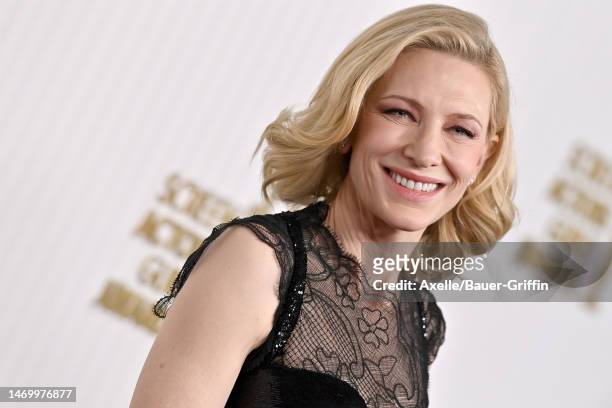 Cate Blanchett attends the 29th Annual Screen Actors Guild Awards at Fairmont Century Plaza on February 26, 2023 in Los Angeles, California.