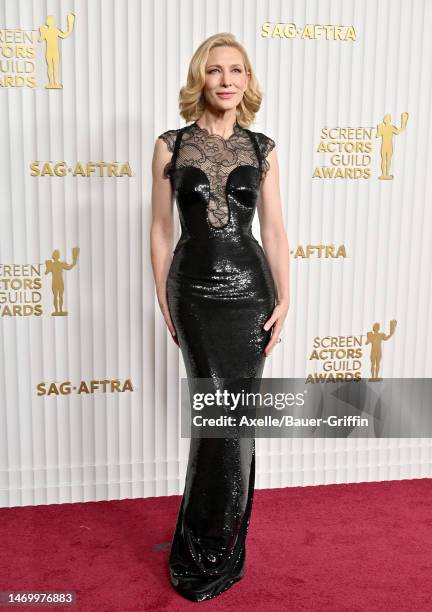 Cate Blanchett attends the 29th Annual Screen Actors Guild Awards at Fairmont Century Plaza on February 26, 2023 in Los Angeles, California.