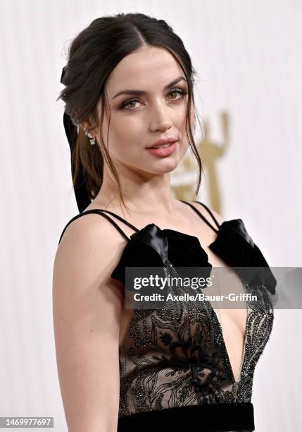 Ana de Armas attends the 29th Annual Screen Actors Guild Awards at Fairmont Century Plaza on February 26, 2023 in Los Angeles, California.