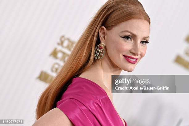 Jessica Chastain attends the 29th Annual Screen Actors Guild Awards at Fairmont Century Plaza on February 26, 2023 in Los Angeles, California.