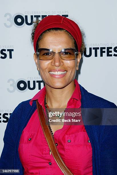 Professional boxer Lucia Rijker attends "Outfest VIP Women's Soiree" at Gallery Lofts on June 24, 2012 in Los Angeles, California.