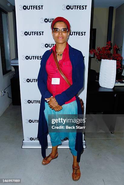 Professional boxer Lucia Rijker attends "Outfest VIP Women's Soiree" at Gallery Lofts on June 24, 2012 in Los Angeles, California.