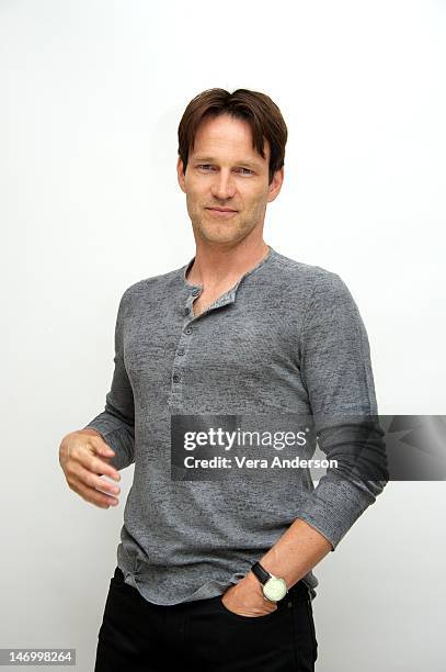 Stephen Moyer at the "True Blood" Press Conference at the Four Seasons Hotel on June 24, 2012 in Beverly Hills, California.