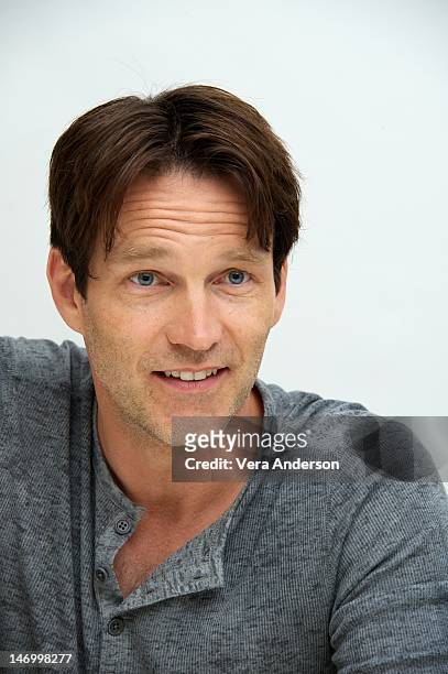 Stephen Moyer at the "True Blood" Press Conference at the Four Seasons Hotel on June 24, 2012 in Beverly Hills, California.