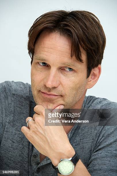 Stephen Moyer at the "True Blood" Press Conference at the Four Seasons Hotel on June 24, 2012 in Beverly Hills, California.