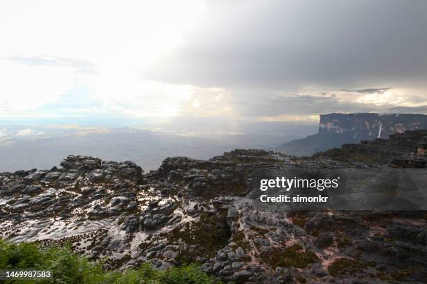 view of mount roraima - mt roraima stock pictures, royalty-free photos & images
