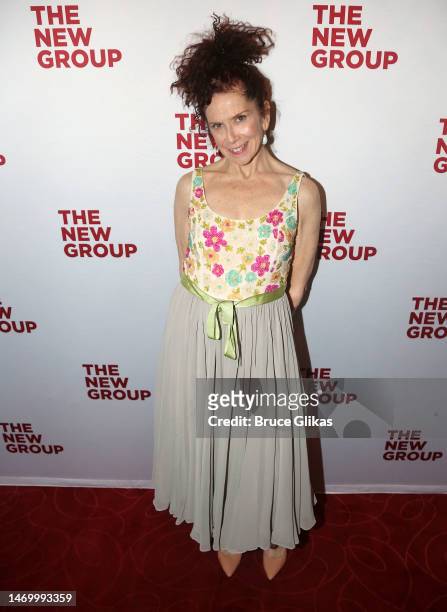 Amy Stiller poses at the opening night party for The New Group production of the play "The Seagull/Woodstock, NY" at Etcetera Etcetera on February...