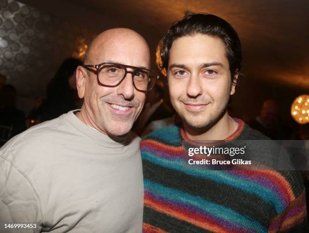 Director Scott Elliott and Nat Wolff pose at the opening night party for The New Group production of the play "The Seagull/Woodstock, NY" at Etcetera...