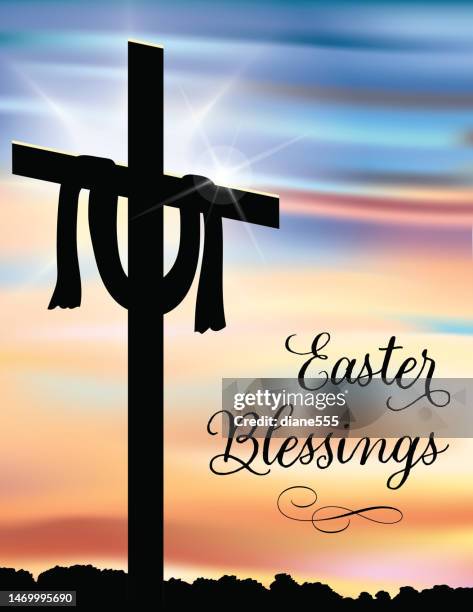 elegant easter card or background - religion stock illustrations