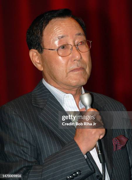 Legendary Korean born Director Chung Chang speaks inside the UCLA James Bridges Theatre during a screening of movie during LA Film Festival, June 25,...