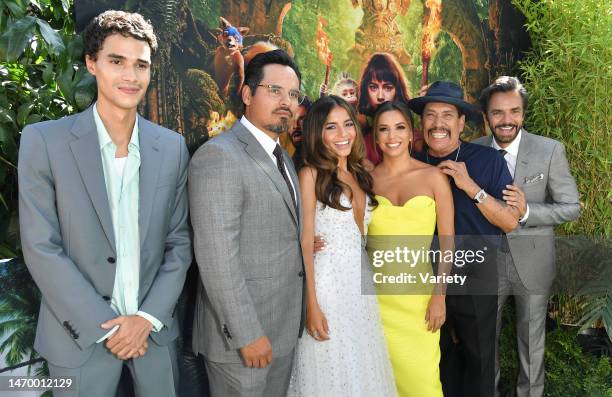 Jeff Wahlberg, Eugenio Derbez, Eva Longoria, Danny Trejo, Isabela Moner, Michael Pena and Nicholas Coombe