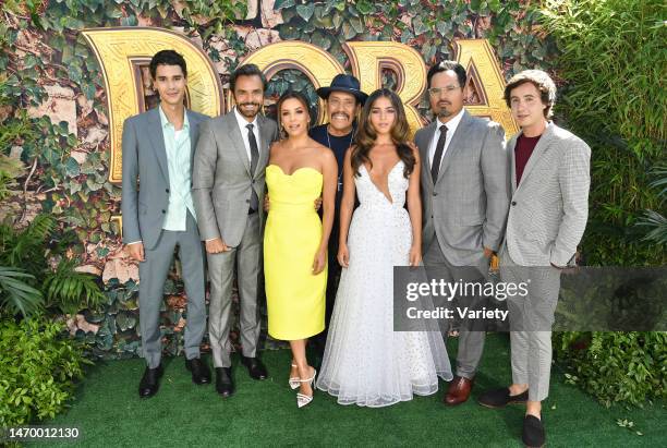 Jeff Wahlberg, Eugenio Derbez, Eva Longoria, Danny Trejo, Isabela Moner, Michael Pena and Nicholas Coombe