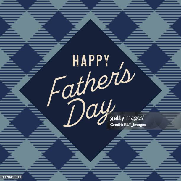 happy father's day graphic with plaid motif - happy fathers day 幅插畫檔、美工圖案、卡通及圖標