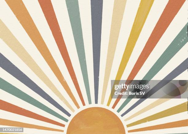 boho sun painting - boho-stil stock-fotos und bilder