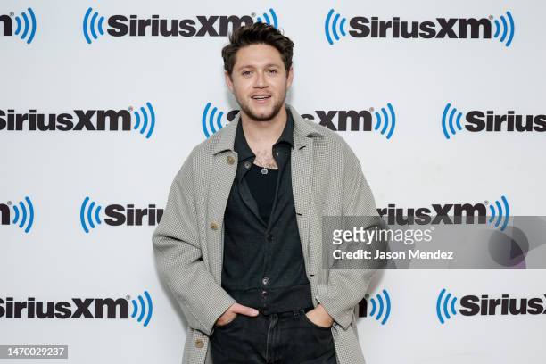 Niall Horan visits SiriusXM Studios on February 27, 2023 in New York City.