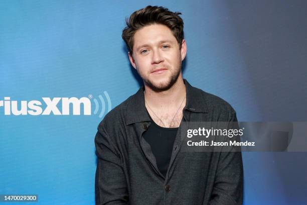 Niall Horan visits SiriusXM Studios on February 27, 2023 in New York City.