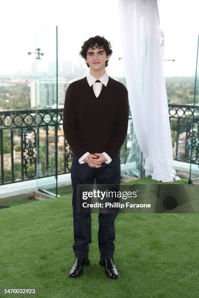 Jack Dylan Grazer attends the photo call for Warner Bros. "Shazam! Fury Of The Gods" at The London West Hollywood at Beverly Hills on February 27,...