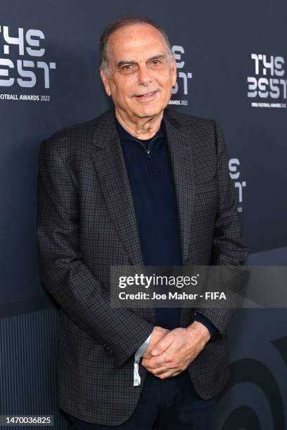 Avram Grant poses for a photo on the Green Carpet ahead of The Best FIFA Football Awards 2022 on February 27, 2023 in Paris, France.