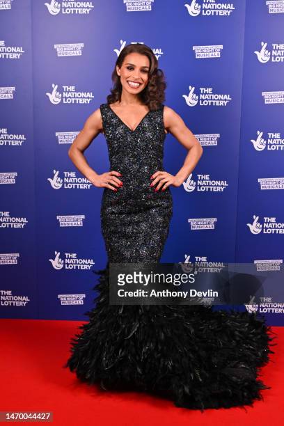 Melody Thornton of "The Bodyguard" attends The National Lottery's Big Night Of Musicals red carpet. The show will air in Spring on BBC One. At AO...