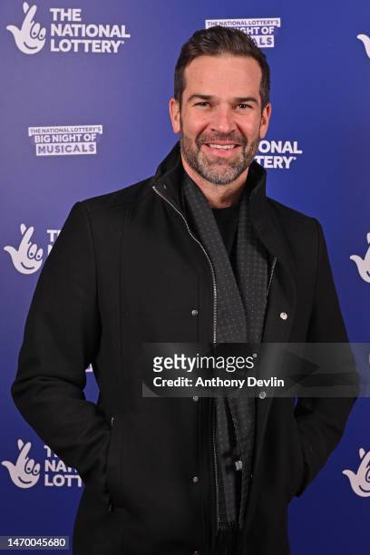 Gethin Jones attends The National Lottery's Big Night Of Musicals red carpet. The show will air in Spring on BBC One. At AO Arena on February 27,...