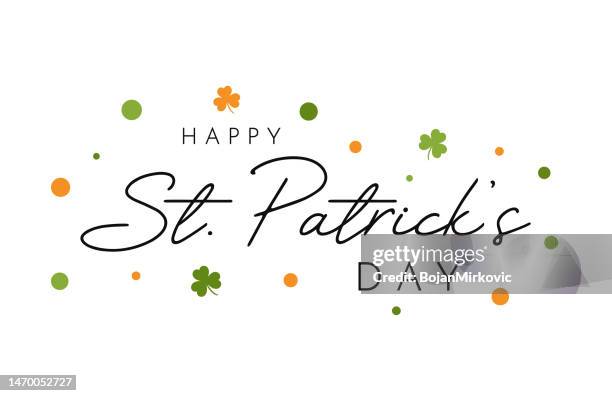 ilustraciones, imágenes clip art, dibujos animados e iconos de stock de fondo del día de san patricio, póster. vector - saint patricks tag