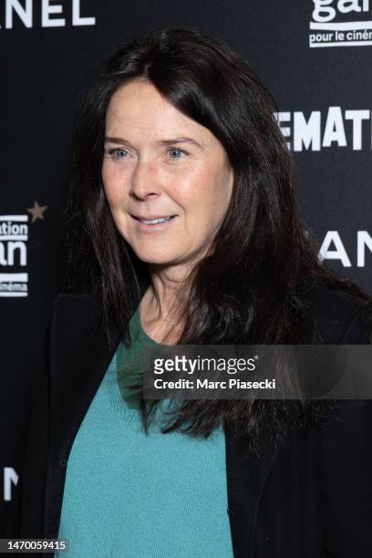 Emmanuelle Cosso attends the "La Syndicaliste" Premiere at La Cinematheque on February 27, 2023 in Paris, France.
