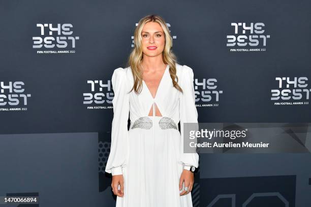 Alexia Putellas poses for a photo on the Green Carpet ahead of The Best FIFA Football Awards 2022 on February 27, 2023 in Paris, France.