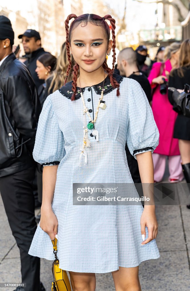 Christinna Kuan attends the Coach Fall 2023 fashion show during New