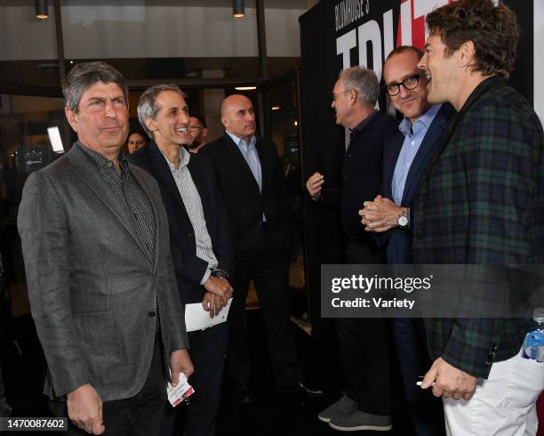 Jeff Shell, Peter Carner, Jim Orr, Jimmy Horowitz and Jason Blum