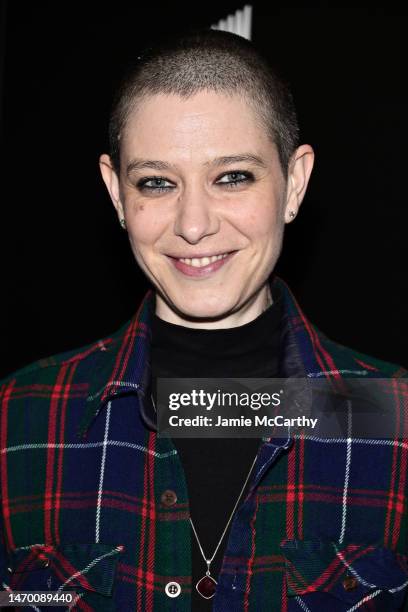 Asia Kate Dillon attends MGM+'s "A Spy Among Friends" New York Premiere at Crosby Street Hotel on February 27, 2023 in New York City.