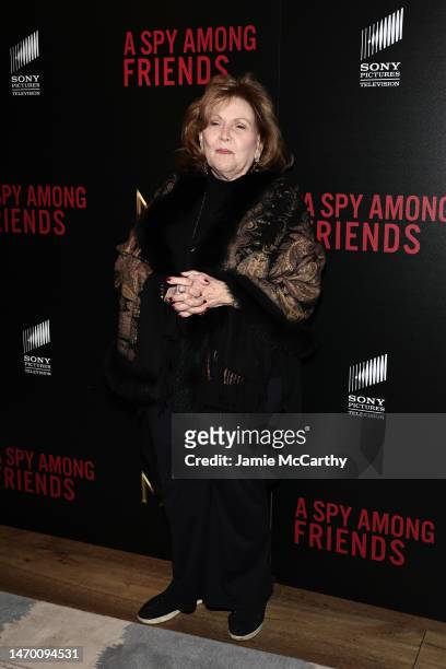 Brenda Vaccaro attends MGM+'s "A Spy Among Friends" New York Premiere at Crosby Street Hotel on February 27, 2023 in New York City.