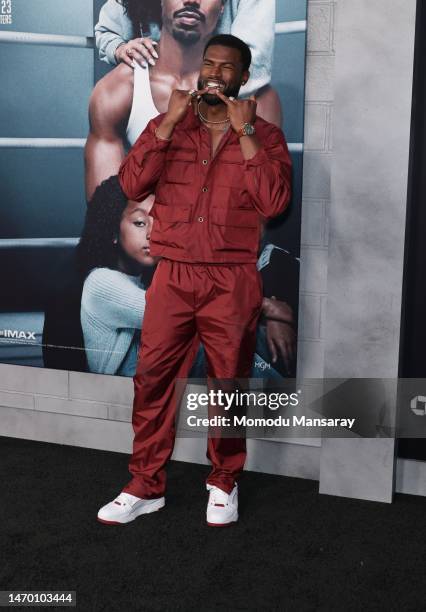 Broderick Hunter attends the Los Angeles Premiere of "CREED III" at TCL Chinese Theatre on February 27, 2023 in Hollywood, California.